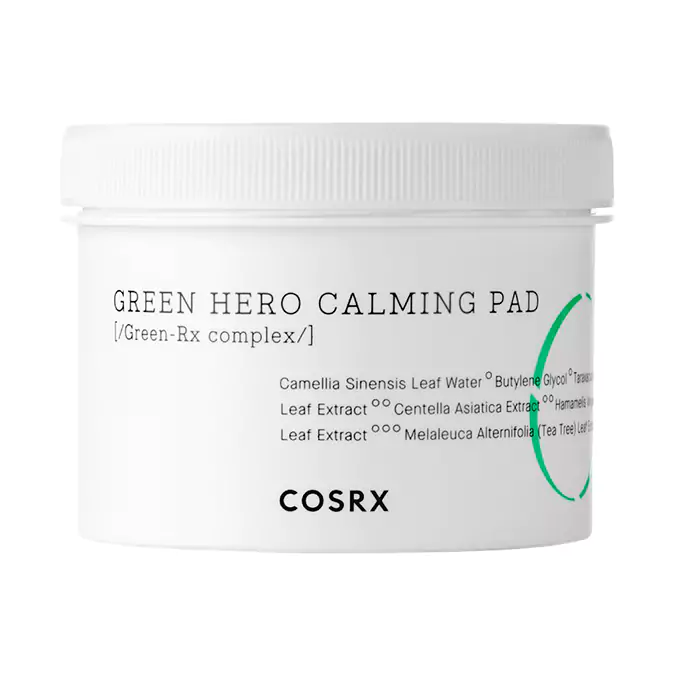 Cosrx - One Step Green Hero Calming Pad - Beruhigende Gesichtspads