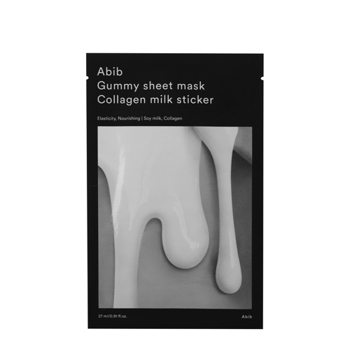 Abib - Gummy Sheet Mask Collagen Milk Sticker - feuchtigkeitsspendende & laufhellende Tuchmaske - 27ml