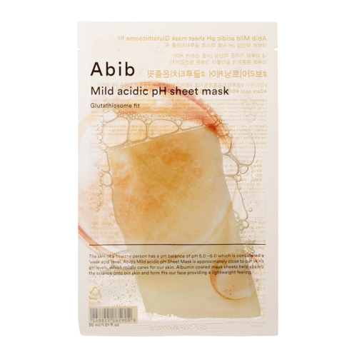 Abib - Mild Acidic Ph Sheet Mask Glutathiosome Fit - Feuchtigkeitsspendende und aufhellende Sheet Mask - 30ml