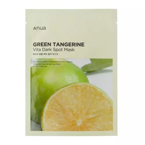 Anua - Green Tangerine Vita Dark Spot Mask - Aufhellende Tuchmaske mit Vitamin C - 25ml