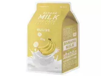 A'pieu - Milk One Pack Mask - Banana - Nährende Tuchmaske - 21g