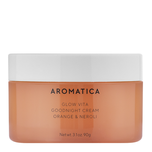 Aromatica - Glow Vita Goodnight Cream Orange & Neroli - Feuchtigkeitsspendende Nachtcreme mit Niacinamid und Ceramiden - 90g