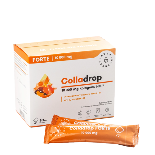 Aura Herbals - Colladrop Forte Meereskollagen 10000 mg - Sachets - 30pcs