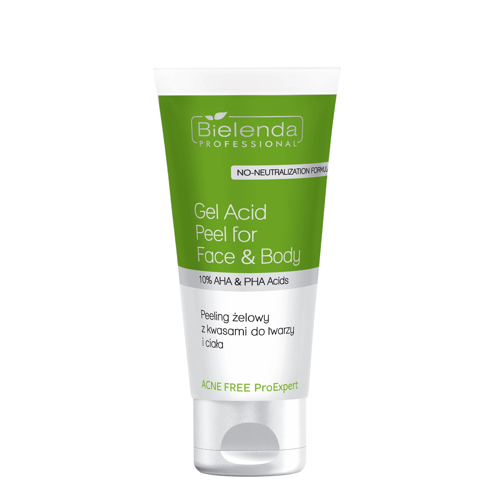 Bielenda Professional - Acne Free ProExpert - Gel Peeling für Gesicht und Körper mit Säuren - 150ml