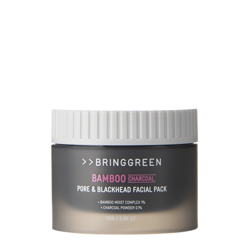 Bring Green - Bamboo Charcoal Pore & Blackhead Facial Pack - Aktivkohle Gesichtsmaske - 110g