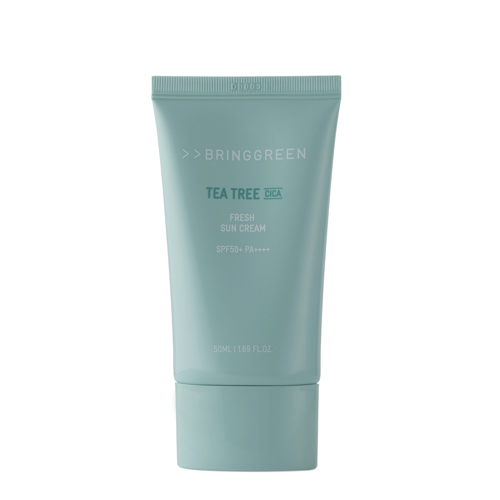 Bring Green - Tea Tree Cica Fresh Sun Cream SPF 50+ PA++++ - Lindernde Gesichtscreme mit Filter - 50ml