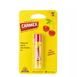 Carmex - Feuchtigkeitsspendender Lippenbalsam Klassischer Lippenbalsam im Stift - Kirsche - 4,25g