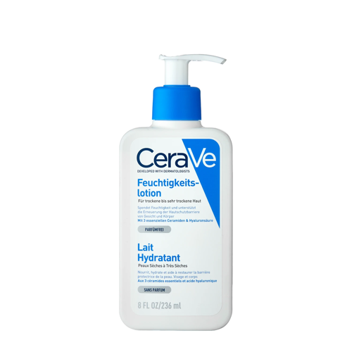 CeraVe - Feuchtigkeitsspendende Gesichts- und Körperemulsion mit Ceramiden - 236ml