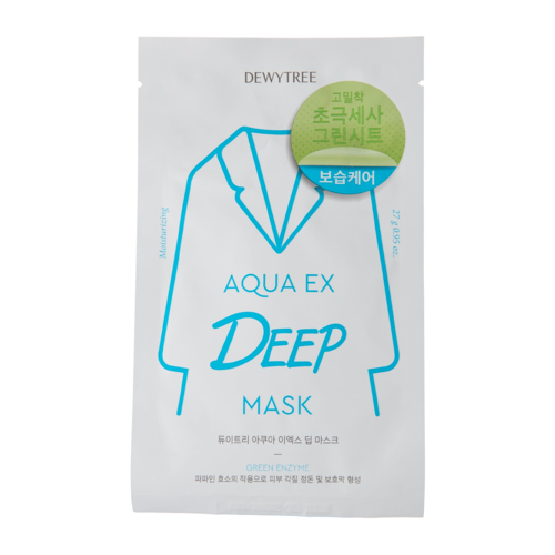 Dewytree - Aqua Deep Mask - Feuchtigkeitsspendende Tuchmaske - 1stk/27g