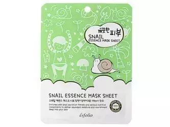 Esfolio - Pure Skin Snail Essence Mask - Tuchmaske mit Schneckenschleim - 25ml