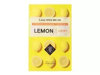 Etude House - 0.2mm Therapy Air Mask - Lemon - Feuchtigkeitsspendende und aufhellende Maske mit Zitronenextrakt - 20ml