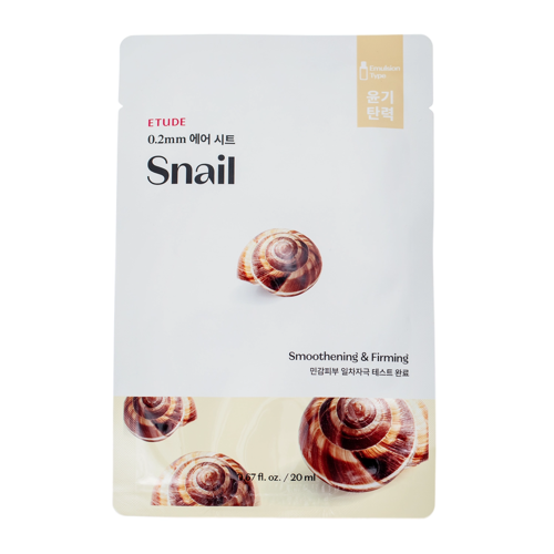 Etude House - 0.2mm Therapy Air Mask - Snail - Schneckenschleim-Maske - 20ml