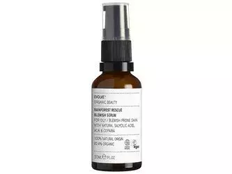 Evolve Organic Beauty - Rainforest Rescue Blemish Serum - Serum für das Gesicht, das zu Ekzemen und verstopften Verbindungen neigt - 30ml