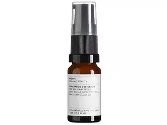 Evolve Organic Beauty - Superfood 360 Serum - Natürliches Gesichtsserum mit Sacha Inchi Peptiden und Cacay Öl - 10ml