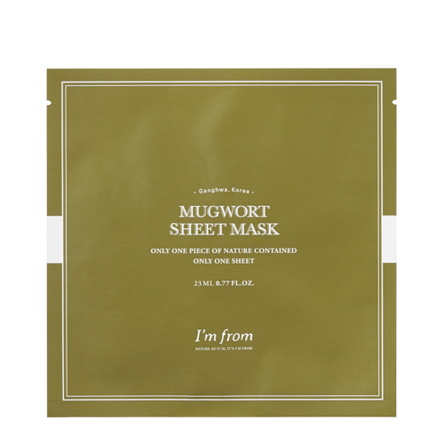 I'm From - Mugwort Sheet Mask - Lindernde Tuch-Maske mit Mugwort-Extrakt - 1pc/23ml