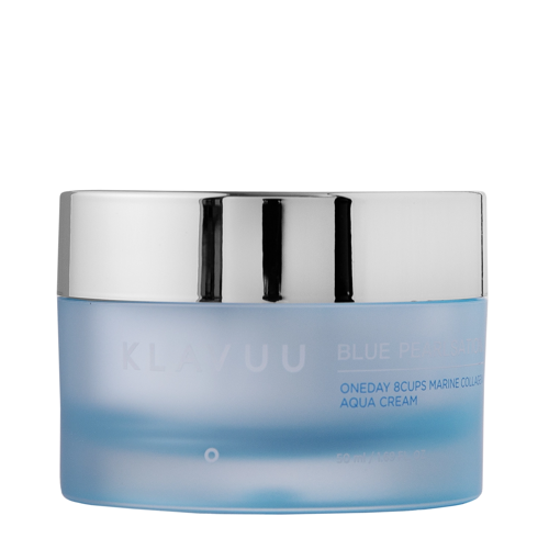 Klavuu - Blue Pearlsation One Day 8 Cups Marine Collagen Aqua Cream - Feuchtigkeitsspendende Gesichtscreme mit Kollagen - 50ml