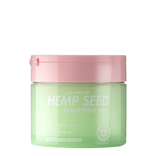 LalaRecipe - Hemp Seed Purifying Pad - Lindernde Gesichtspads - 70 Stk.