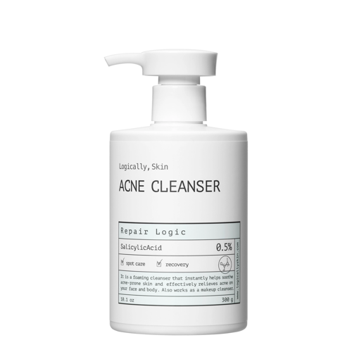 Logically, Skin - Acne Cleanser - Reinigungsgel für Gesicht und Körper mit Salicylsäure - 300ml