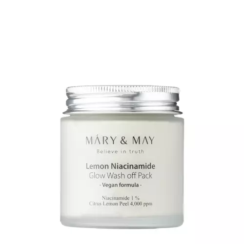 Mary&May - Lemon Niacinamide Glow Wash off Pack - Aufhellende Tonerde-Maske - 125g