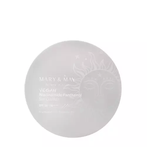 Mary&May - Vegan Niacinamide Panthenol Sun Cushion SPF50+/PA++++ - Kissenfilter-Creme - 25g