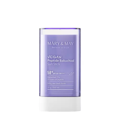 Mary&May - Vegan Peptide Bakuchiol Sun Stick SPF50+/PA++++ - Peptid Sonnenstift - 18g