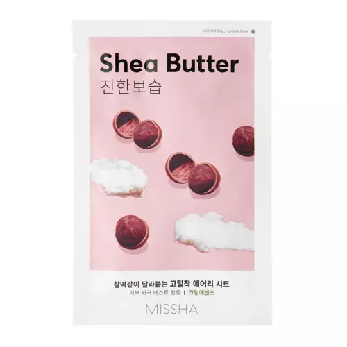 Missha - Airy Fit Sheet Mask - Shea Butter - Feuchtigkeitsspendende und nährende Tuchmaske - 19g