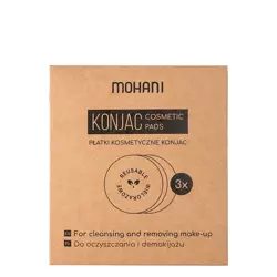 Mohani - Wiederverwendbare pflanzliche Konjac-Kosmetik-Pads - 3 Stück