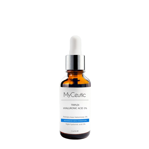 MyCeutic - Triplex Hyaluronsäure 3% - Intensives feuchtigkeitsspendendes Dreifach-Hyaluronsäure-Serum - 30ml