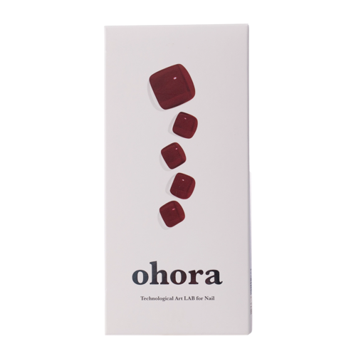 Ohora - Semicured Gel Nail - P. Gel-Nagelsticker - Tint Burgundy - 30pcs