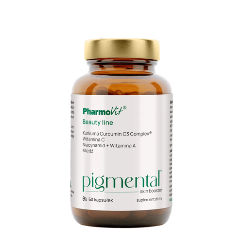 Pharmovit - Pigmental Skin Booster - Nahrungsergänzungsmittel für korrekte Hautpigmentierung - Kapseln - 60pcs