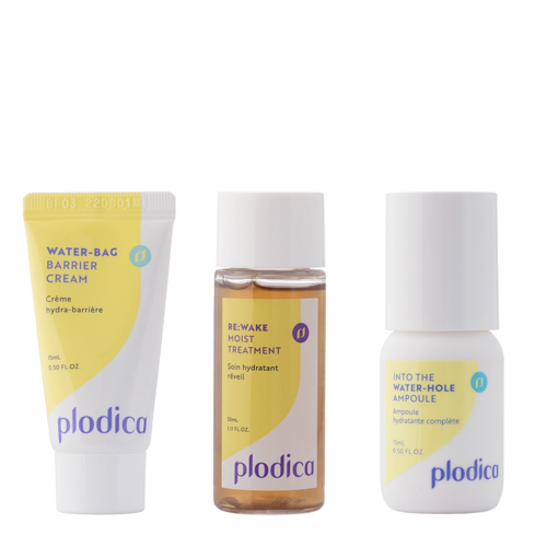 Plodica - Welcome To Water Village Kit - Mini-Produktset für das Gesicht - Feuchtigkeitsversorgung - 33ml+15ml+15ml