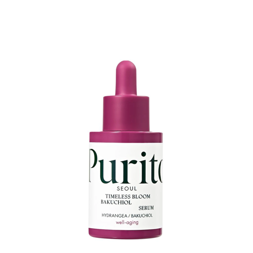 Purito Seoul - Timeless Bloom Bakuchiol Serum - Anti-Falten Serum mit Bakuchiol - 30ml