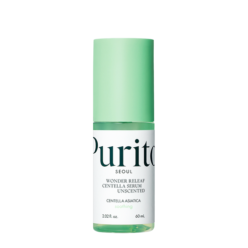 Purito Seoul - Wonder Releaf Centella Serum Unscented - Unparfümiertes Serum mit Centella Asiatica-Extrakt - 60ml