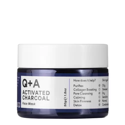 Q+A - Activated Charcoal - Face Mask - Gesichtsmaske mit Aktivkohle - 50ml