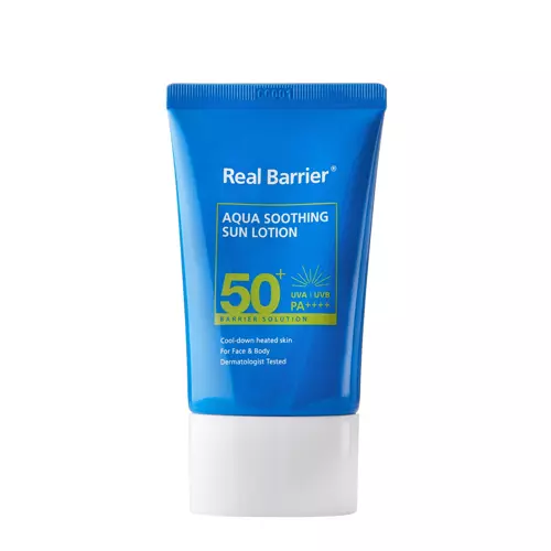 Real Barrier - Aqua Soothing Sun Lotion SPF50+/PA++++ - Lindernde Gesichtslotion mit Filter - 50ml