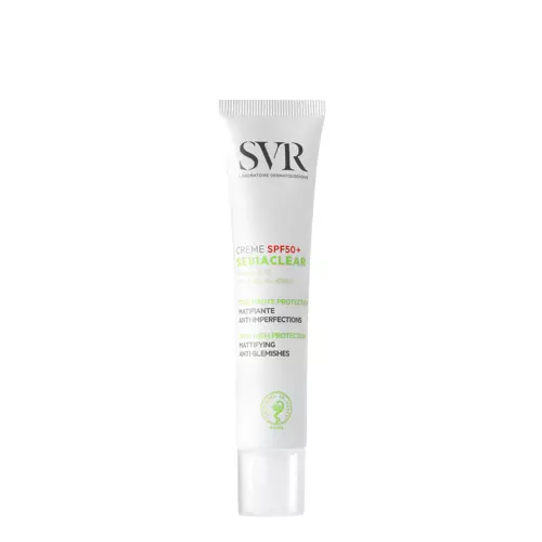 SVR - Sebiaclear Creme SPF50 - Mattierende Schutzcreme für zu Akne neigende Haut - 40ml