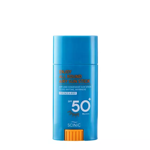 Scinic - Enjoy All Round Airy Sun Stick SPF50+ PA++++ - Leichtes Filter Stick Creme für Gesicht und Körper - 25g