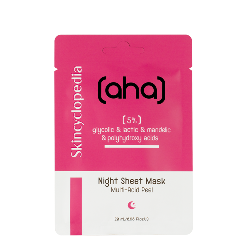 Skincyclopedia - Sheet Mask Aha & Pha 5% - Glättende Tuchmaske - 1Stk/20ml