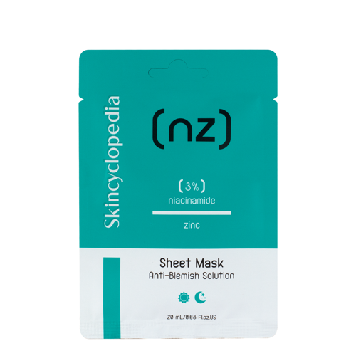 Skincyclopedia - Sheet Mask Niacinamide 3% Zinc - Anti-Unvollkommenheiten Tuchmaske -1pc/20ml