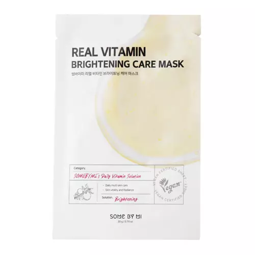 Some By Mi - Real Vitamin Brightening Care Mask - Aufhellende Tuchmaske - 20g