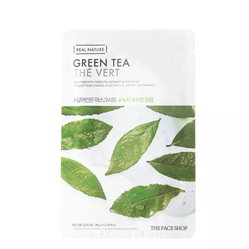 The Face Shop - Natural Mask - Green Tea - Grüner Tee Tuchmaske - 20g