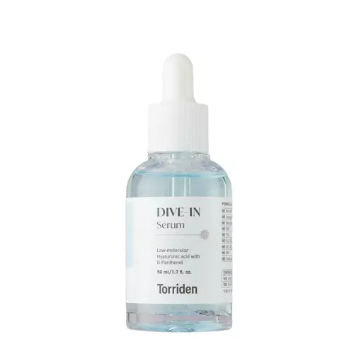 Torriden - Dive-In - Low Molecule Hyaluronic Acid Serum - Feuchtigkeitsspendendes Serum mit niedermolekularer Hyaluronsäure und Ceramiden- 50ml