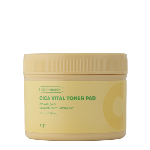 VT Cosmetics - Cica Vital Toner Pad - Aufhellende Gesichtspads mit Vitamin C - 60pcs/120ml