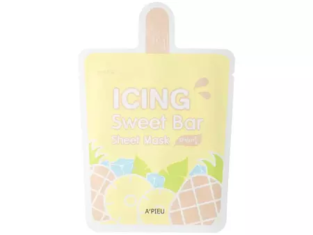 A'Pieu - Icing Sweet Bar Sheet Mask - Nährende und lindernde Tuchmaske - Ananas- 21g