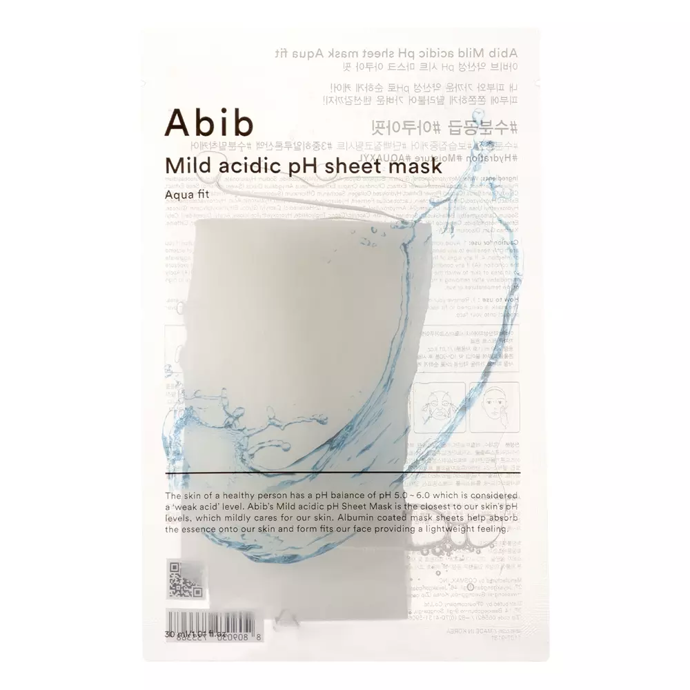 Abib - Mild Acidic pH Sheet Mask Aqua Fit - Sanfte Tuchmaske - 30ml