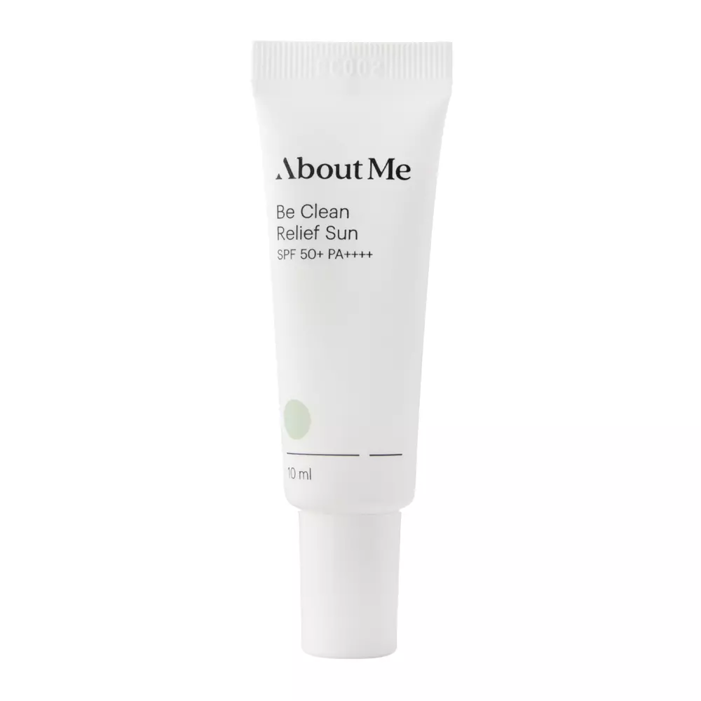 About me - Be Clean Relief Sun SPF50+ PA++++ - Leichte Creme mit physikalischen Filtern - 10ml - Miniatur