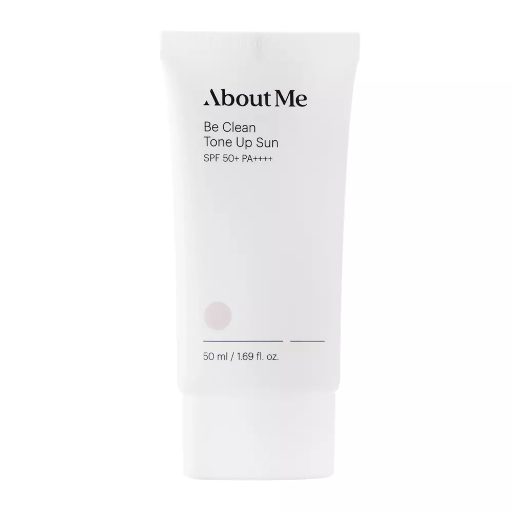 About me - Be Clean Tone Up Sun SPF50+ PA++++ - Leichte Tonisierungscreme mit physikalischen Filtern - 50ml