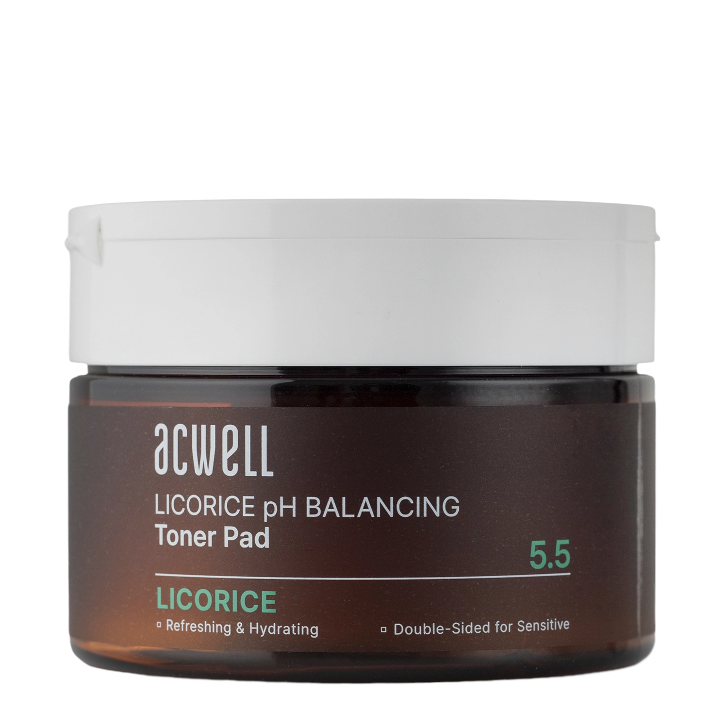 Acwell - Licorice pH Balancing Toner Pad - Feuchtigkeitsspendende und aufhellende Gesichtspads - 70pcs/160ml