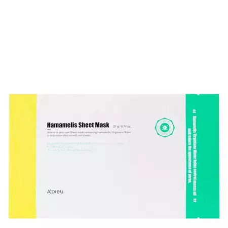 A'pieu - Hamamelis Sheet Mask - Tuchmaske mit Virginischer Zaubernuss - 21g