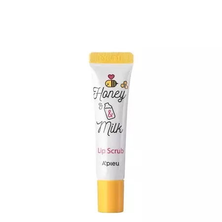 A'pieu - Honey & Milk Lip Scrub - Sanftes Lippenpeeling mit Honig - 8ml